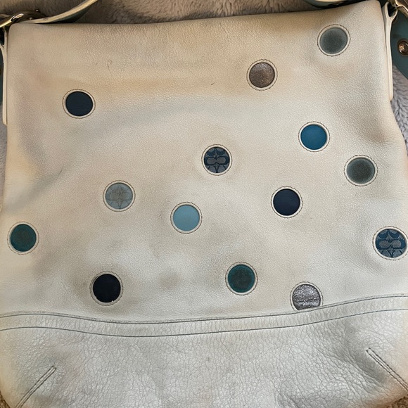 (RARE) polka dot Coach hobo shoulderbag - Picture 5 of 14